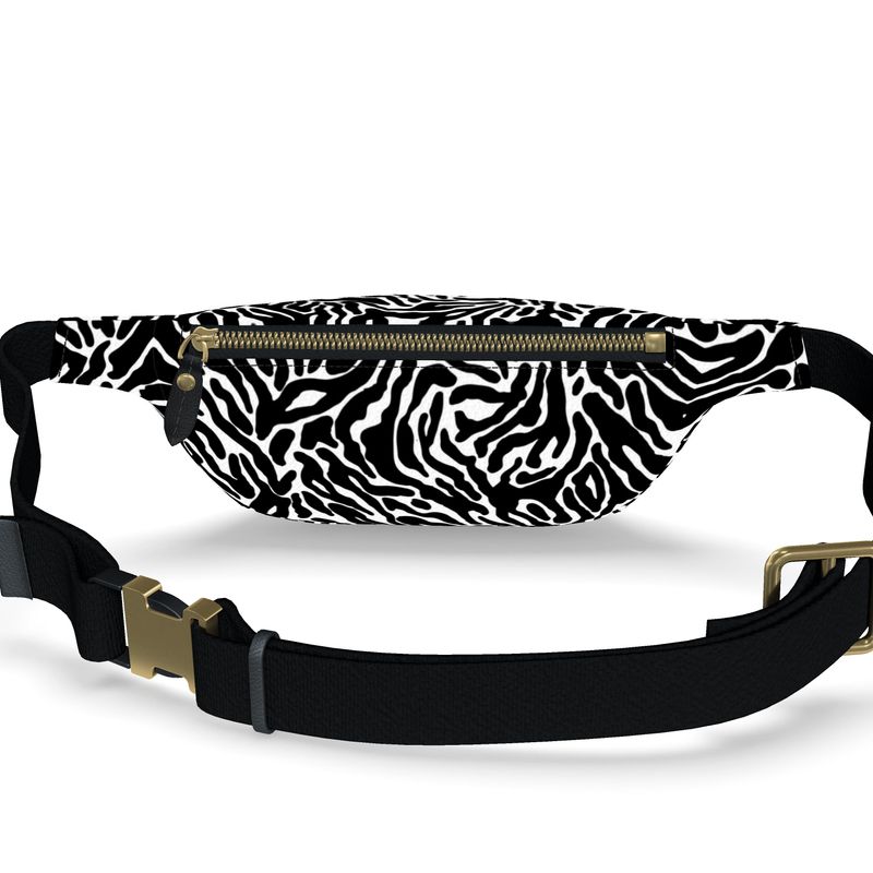 Onyx Zebra Waist Bag