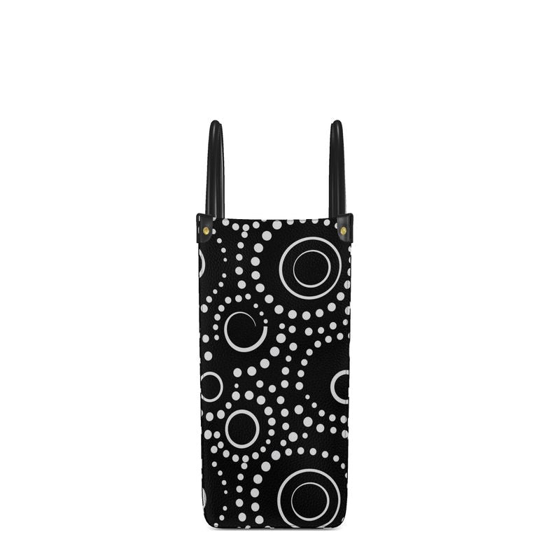 Cosmic Radiance Leather Shopper Bag