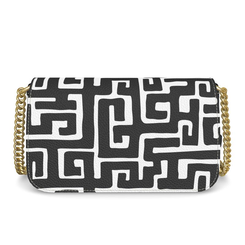 Lizkela Kuba Print Flap Over Box Bag - Noir