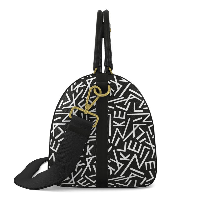 Lizkela All-Over Signature Print Duffle Bag