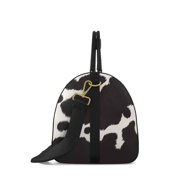 Fiona Cow Inspired Print Duffle Bag