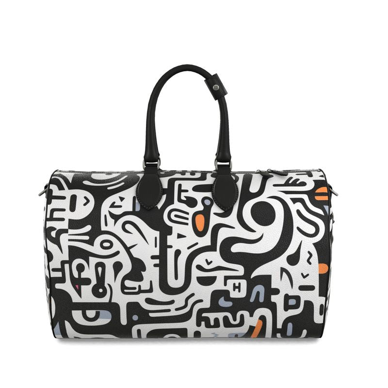 Lizkela Cubism Inspired Print Duffle Bag