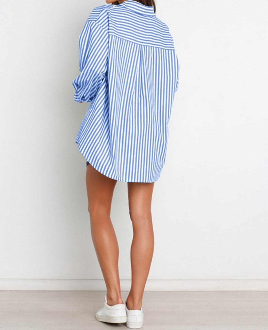 Striped Dropped Shoulder Shirt and Shorts Set