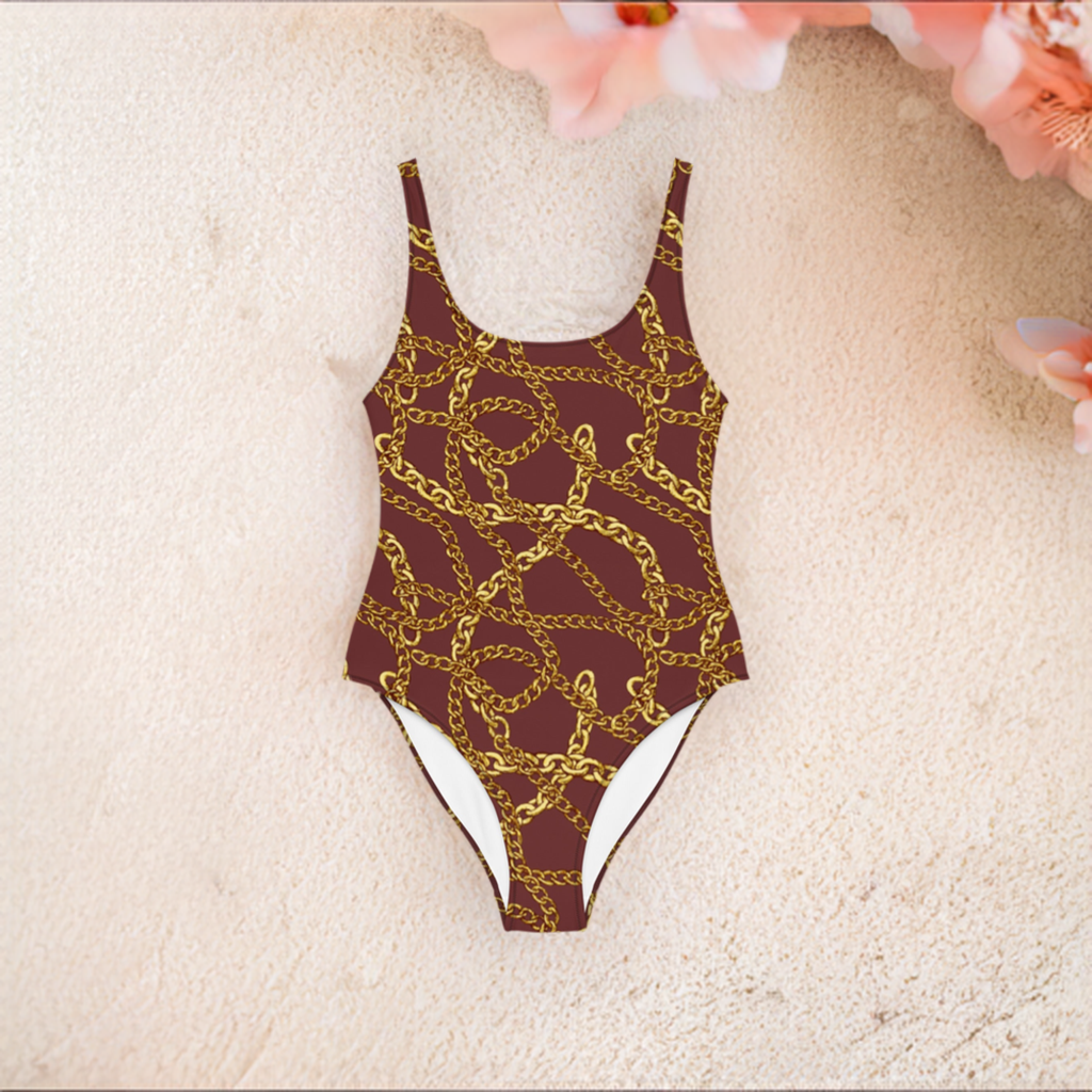 Aicha - Mocha One-Piece Swimsuit