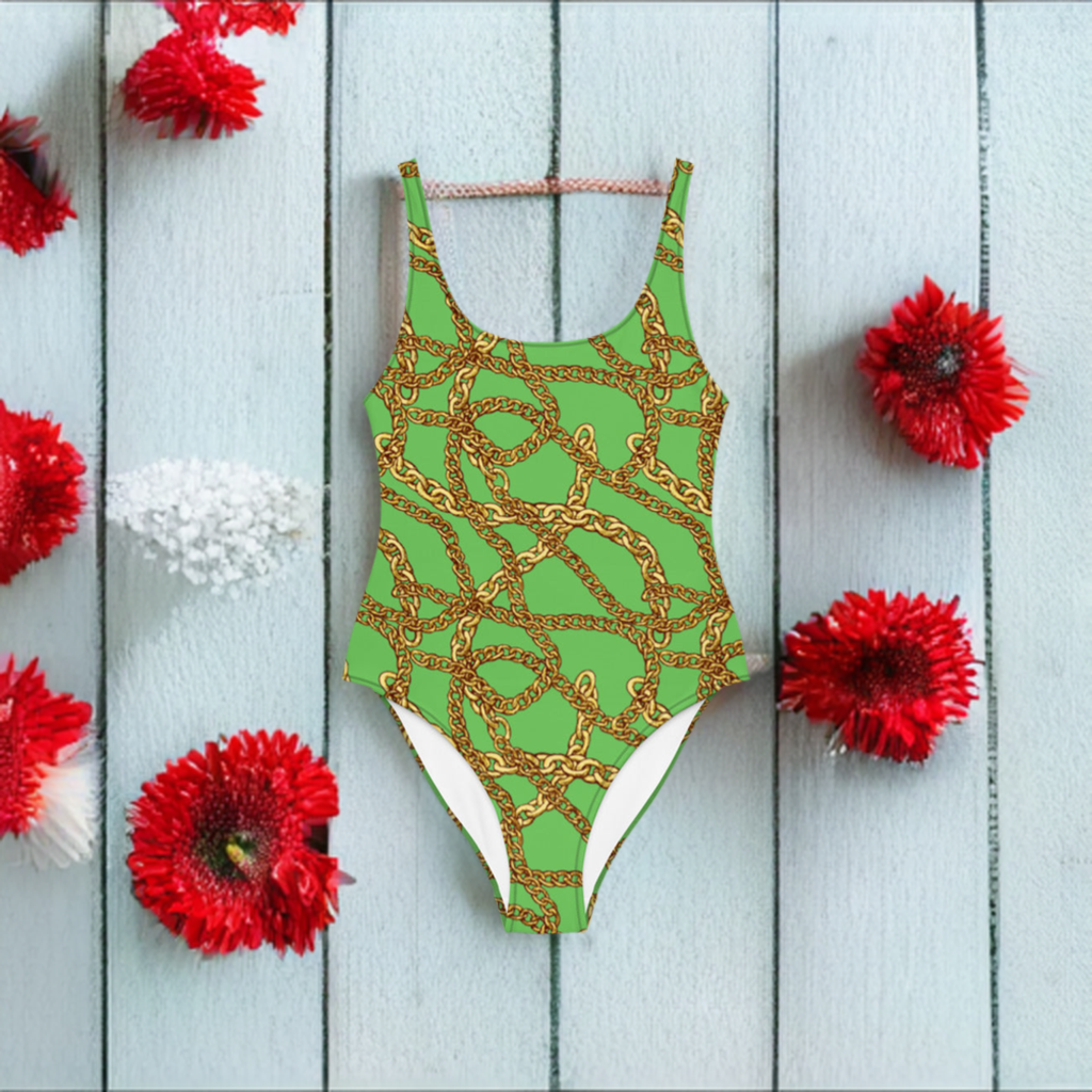 Aicha - Emerald Green One-Piece Swimsuit