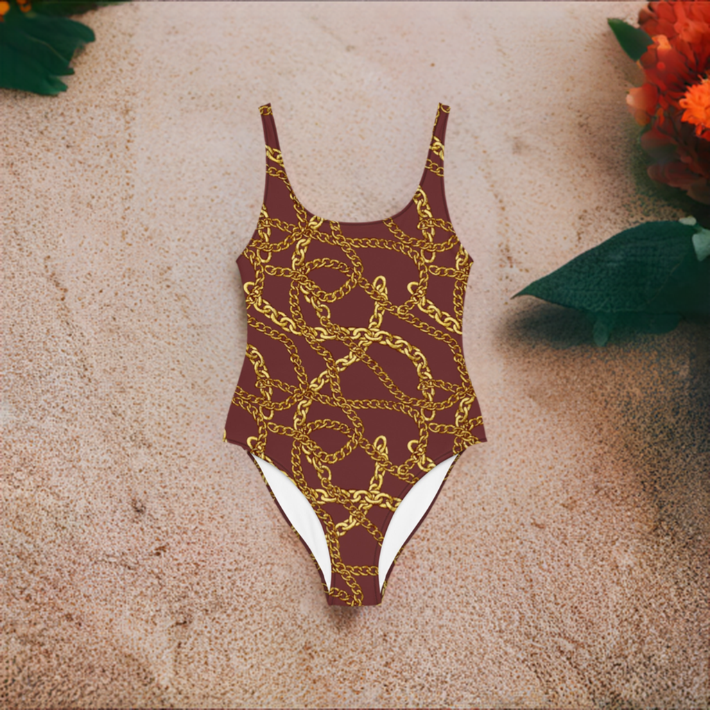 Aicha - Mocha One-Piece Swimsuit