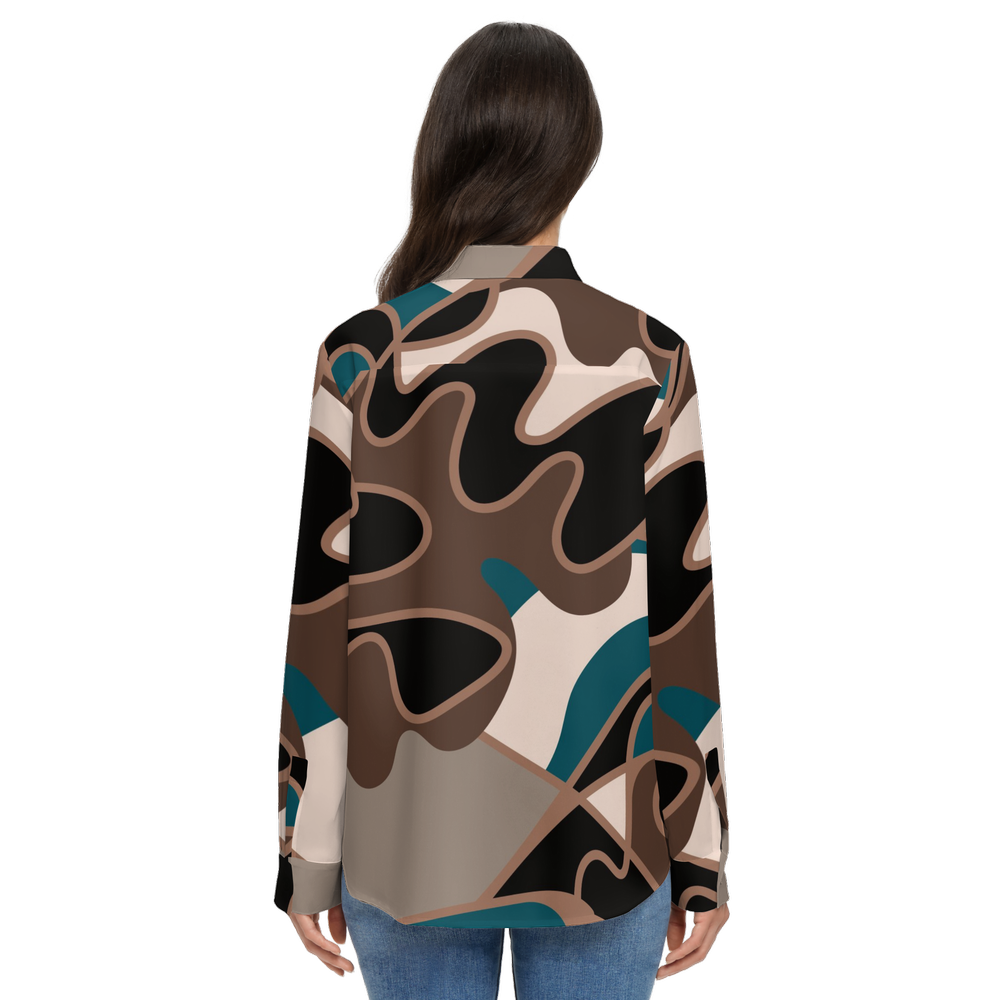 Amara Women's Classic Long Sleeve Button-Up Shirt