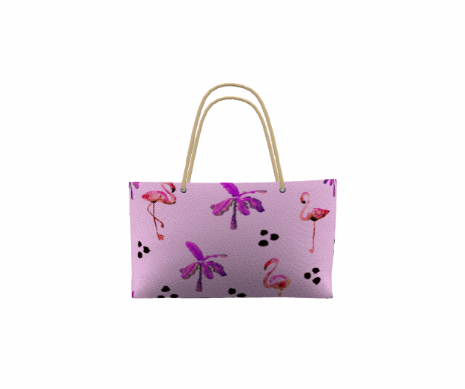 Pink Flamingo Weekender Tote