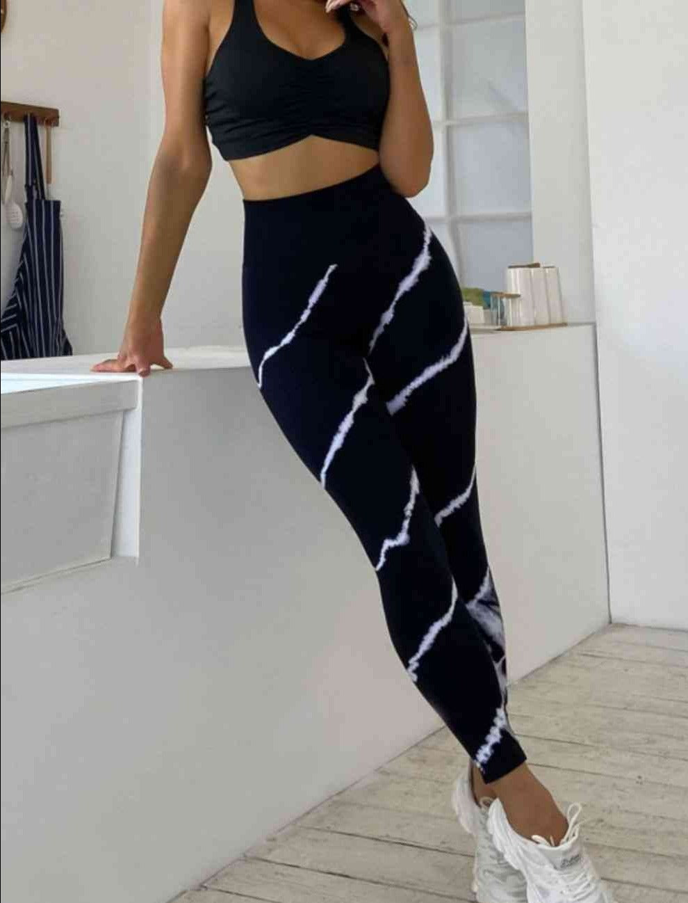 Slim Fit High Waist Long Active Pants