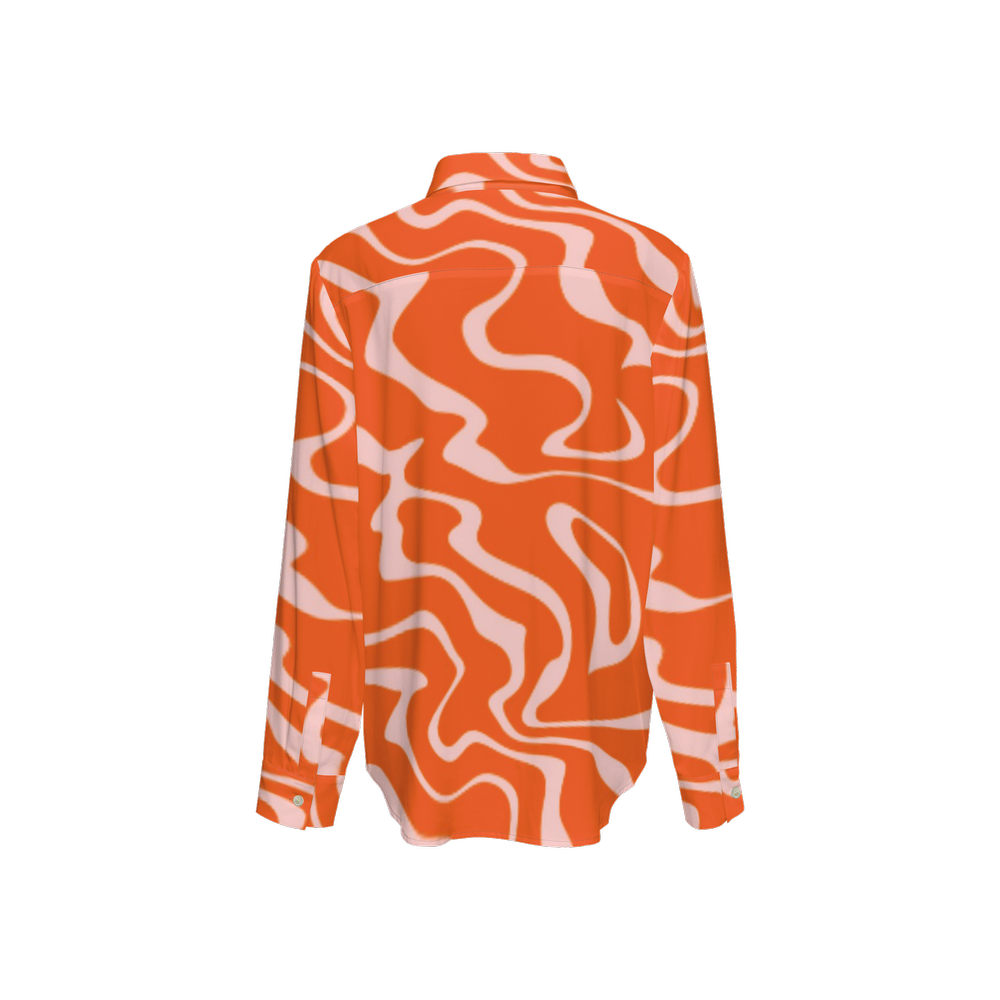 Tango Tangerine Women's Wrinkle Free Silky Like Texture