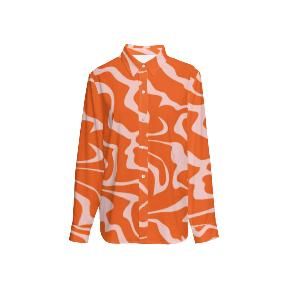 Tango Tangerine Women's Wrinkle Free Silky Like Texture