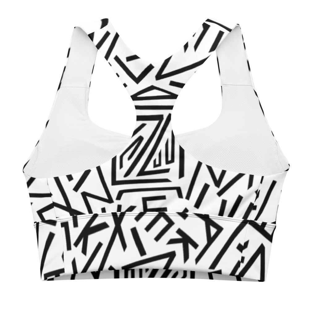Lizkela All-Over Print Sports Bra