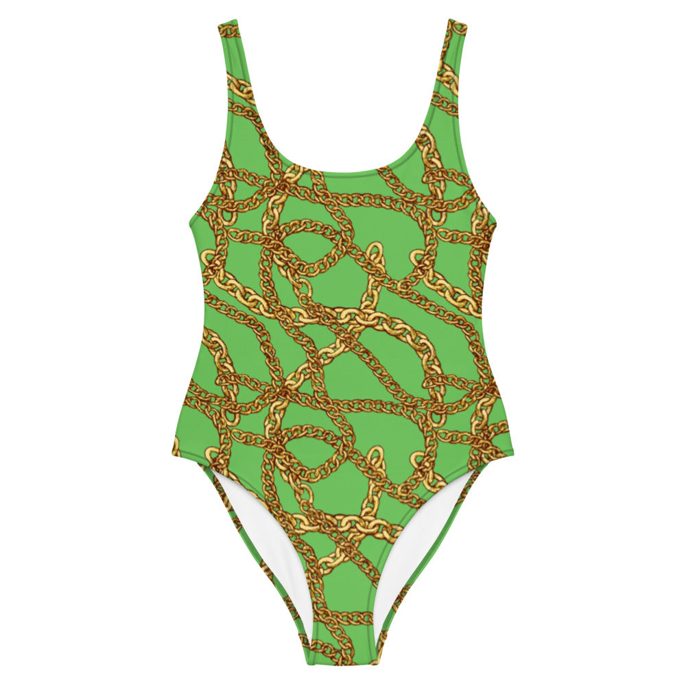 Aicha - Emerald Green One-Piece Swimsuit