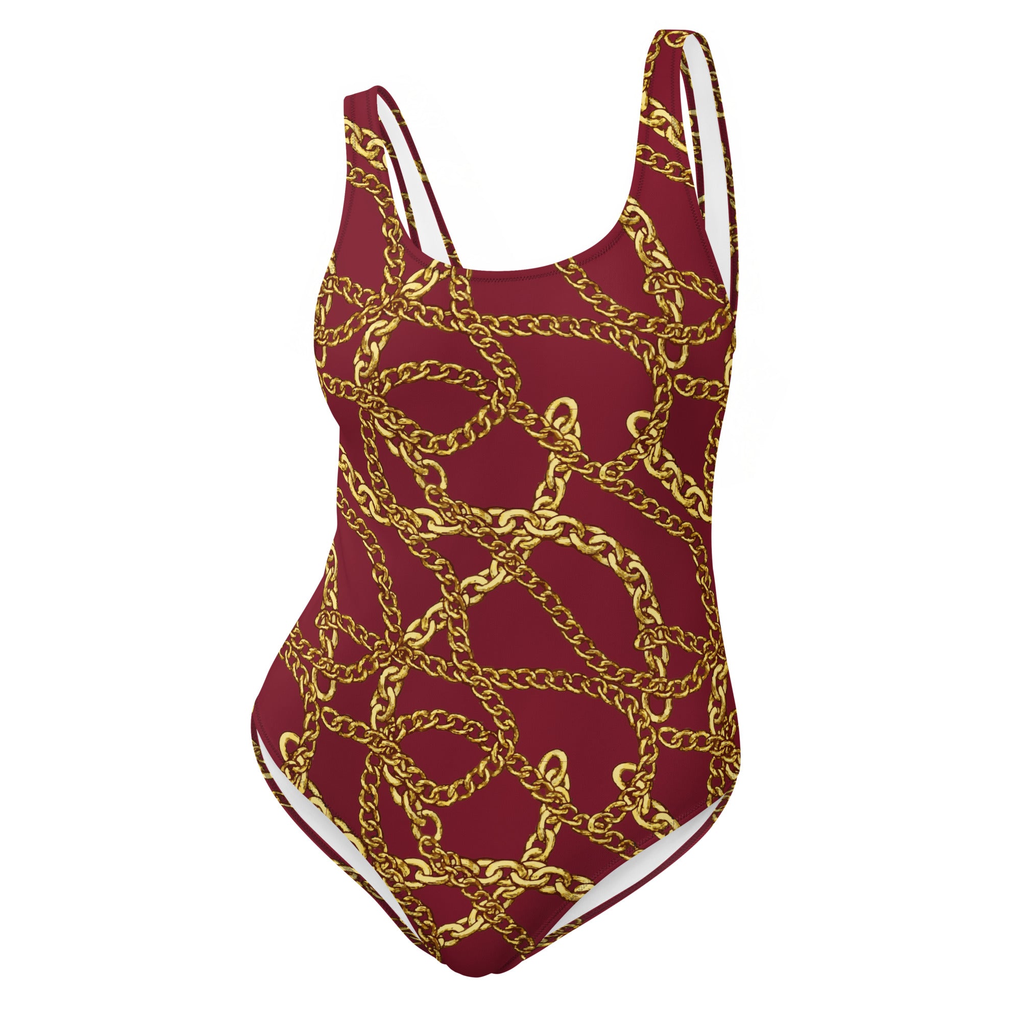 Aicha - Ruby Burgundy One-Piece Swimsuit