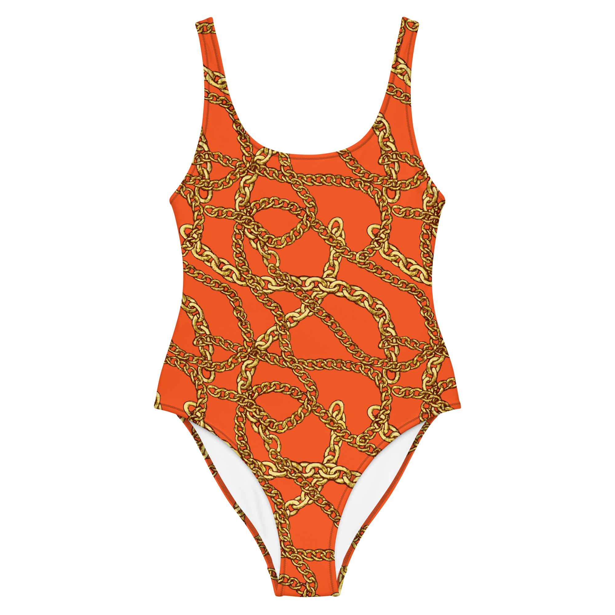 Aicha - Wild Orange One-Piece Swimsuit