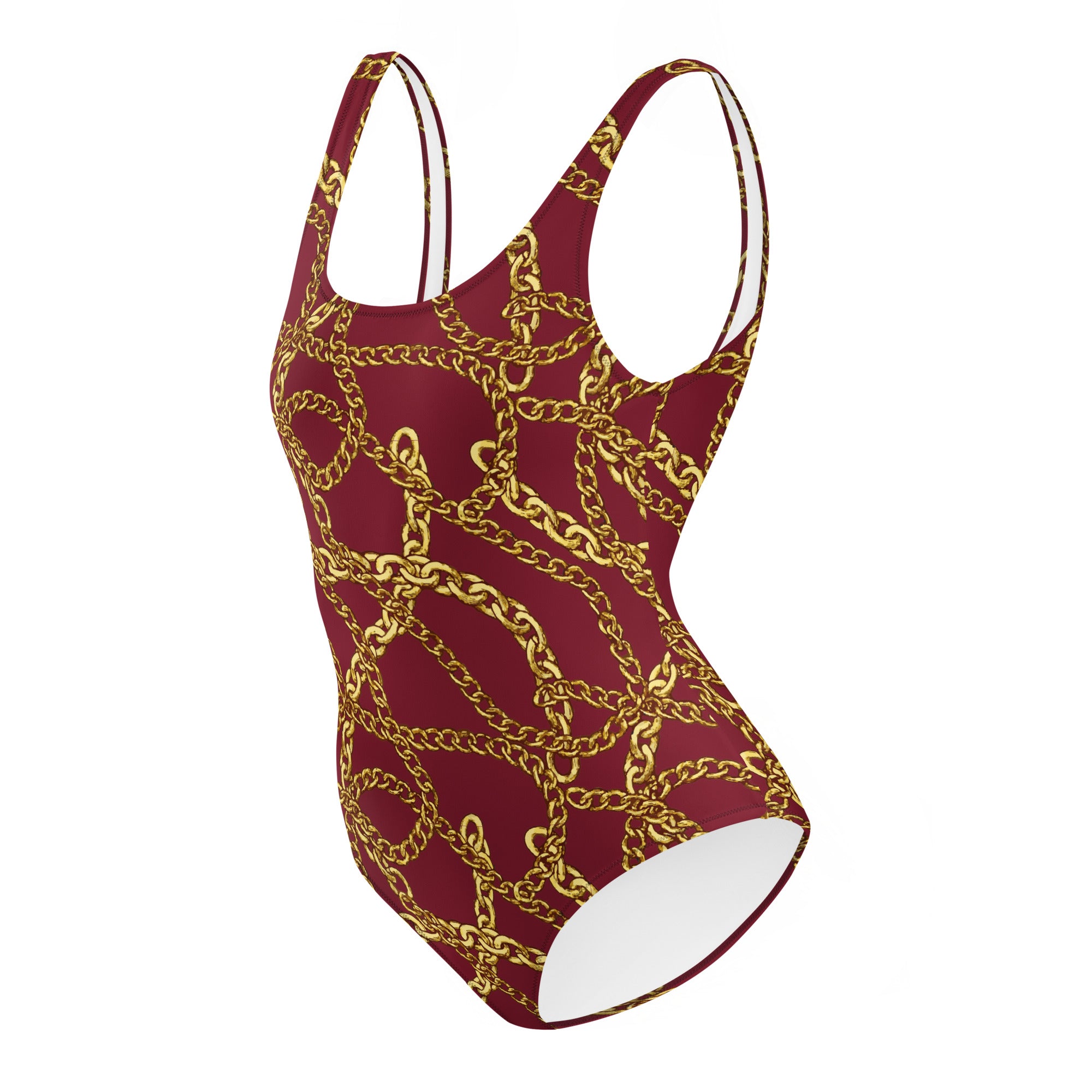 Aicha - Ruby Burgundy One-Piece Swimsuit