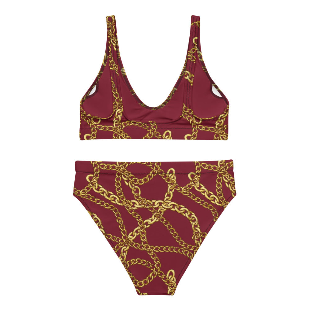 Aicha - Ruby Burgundy (Two Piece Bikini)