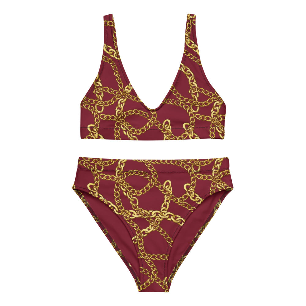 Aicha - Ruby Burgundy (Two Piece Bikini)