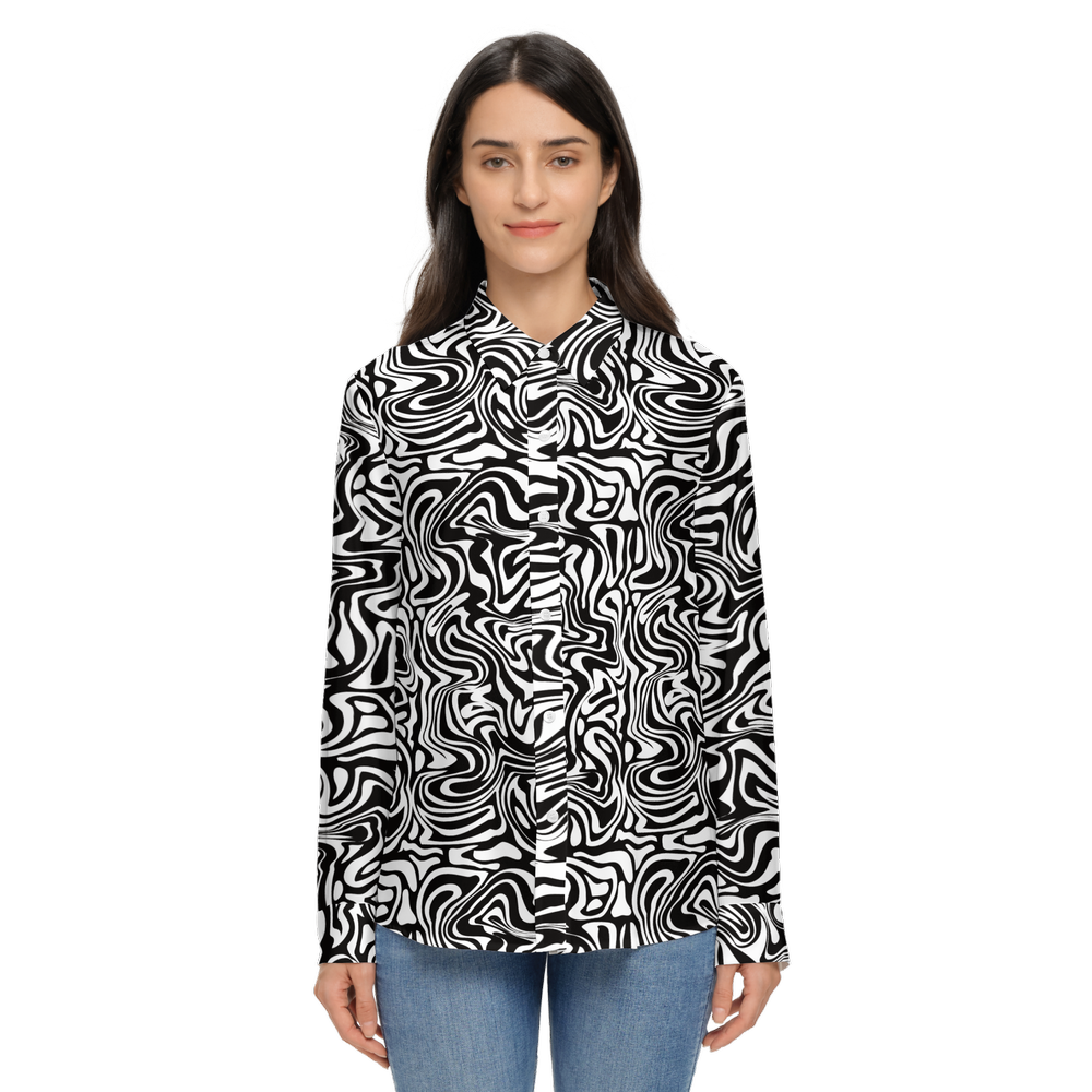 Safari Women's Classic Long Sleeve Button-Up Shirt
