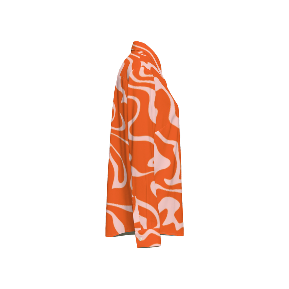 Tango Tangerine Women's Wrinkle Free Silky Like Texture