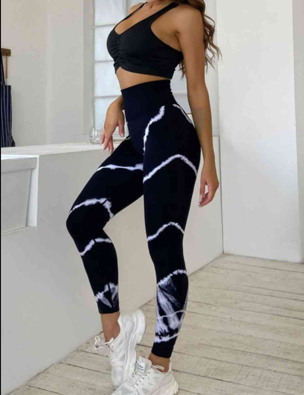 Slim Fit High Waist Long Active Pants