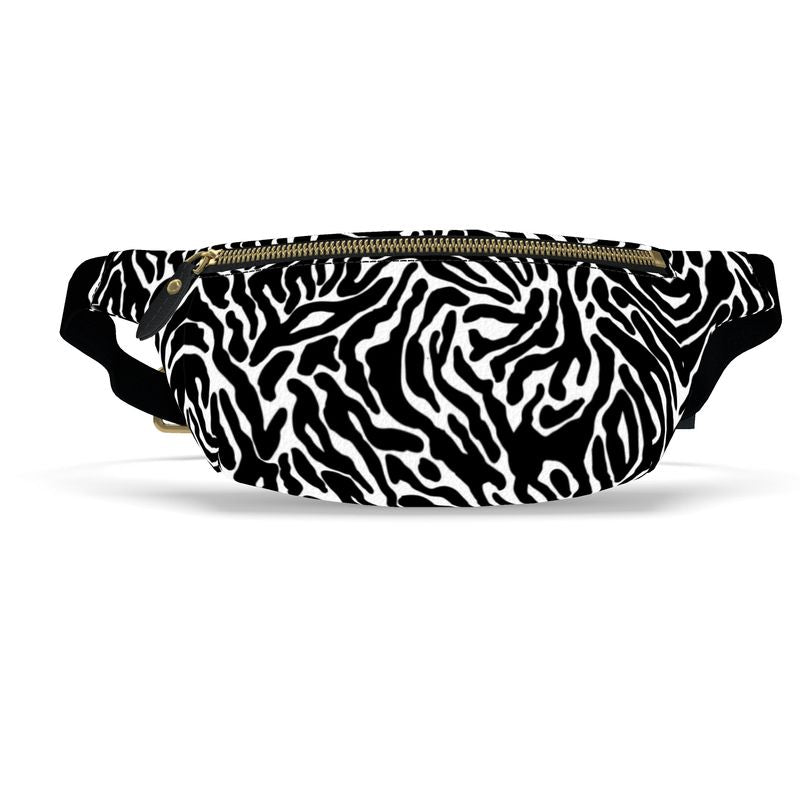 Onyx Zebra Waist Bag