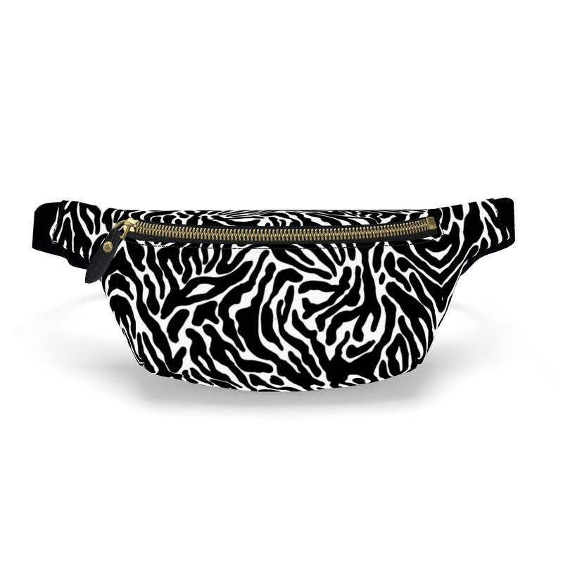 Onyx Zebra Waist Bag