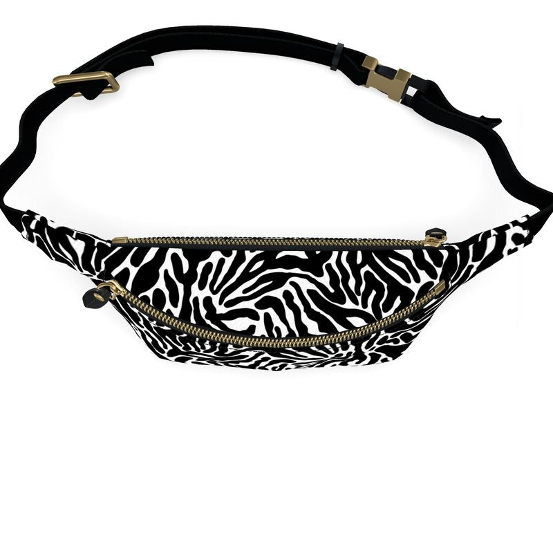 Onyx Zebra Waist Bag