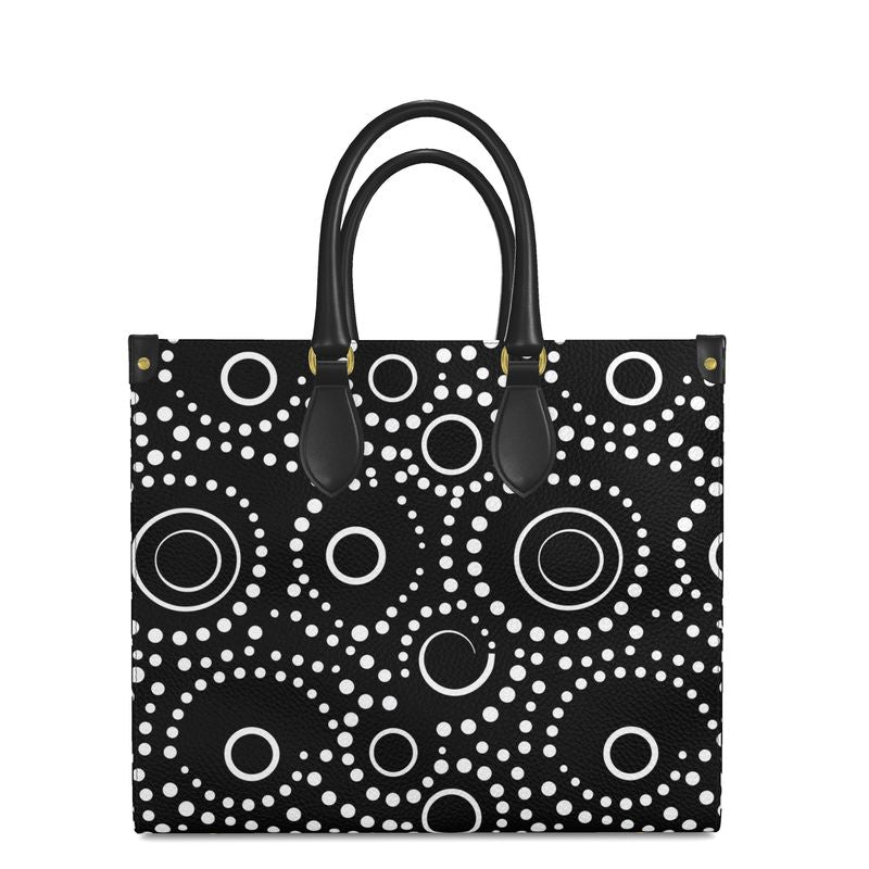 Cosmic Radiance Leather Shopper Bag