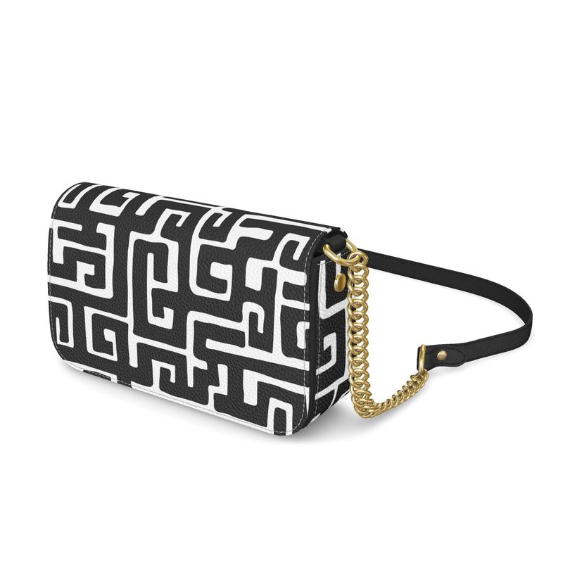 Lizkela Kuba Print Flap Over Box Bag - Noir