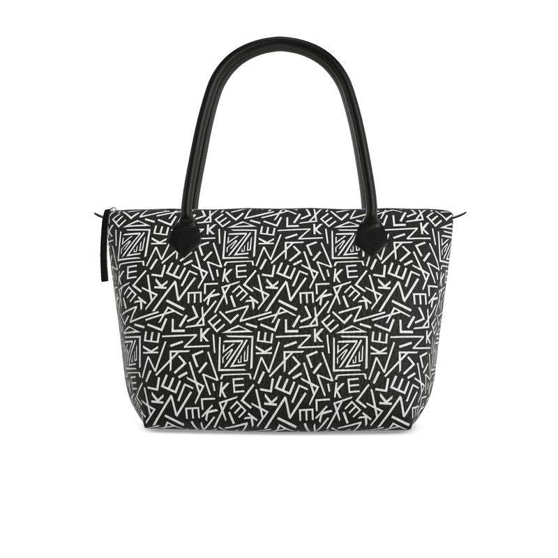 Lizkela Signature Print Zip Top Handbag