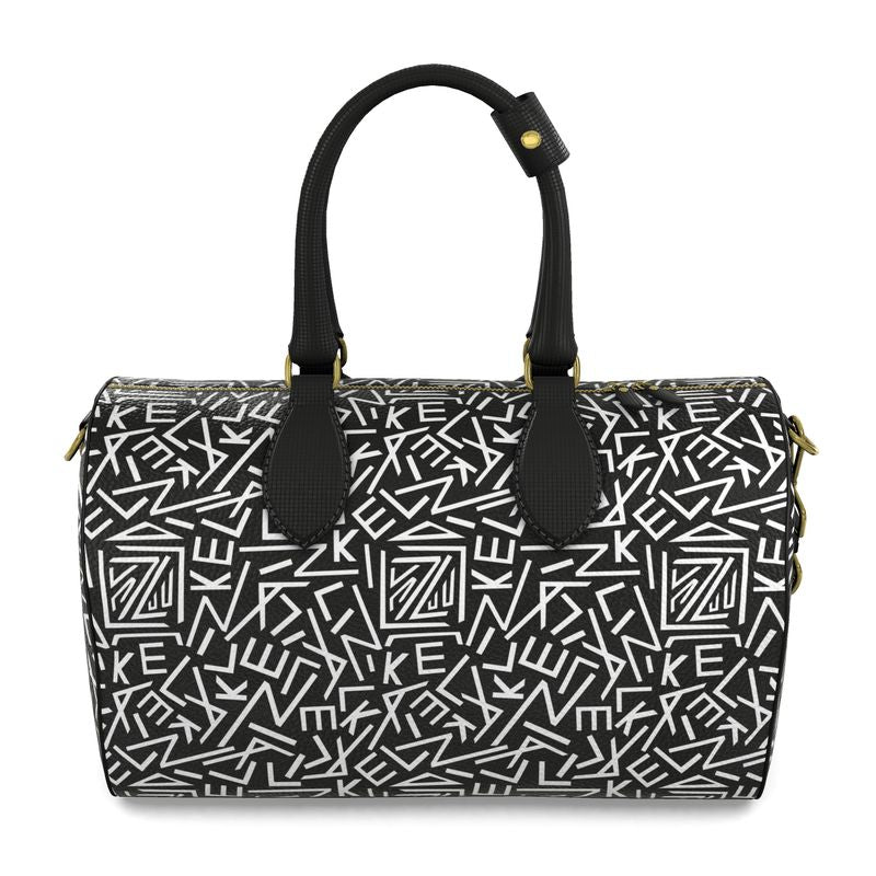 Lizkela All-Over Signature Print Duffle Bag