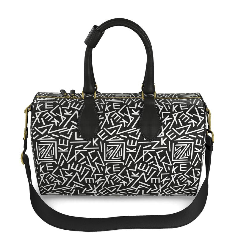 Lizkela All-Over Signature Print Duffle Bag