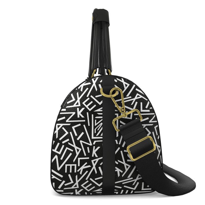 Lizkela All-Over Signature Print Duffle Bag