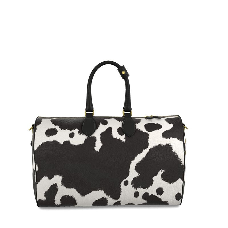 Fiona Cow Inspired Print Duffle Bag