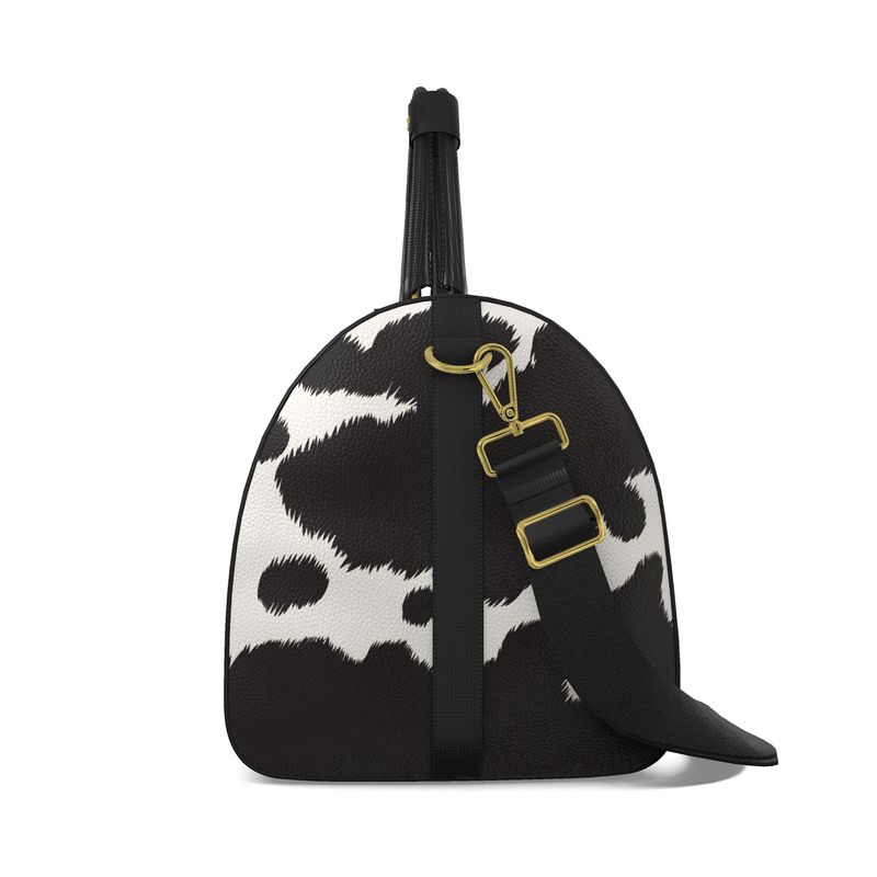 Fiona Cow Inspired Print Duffle Bag