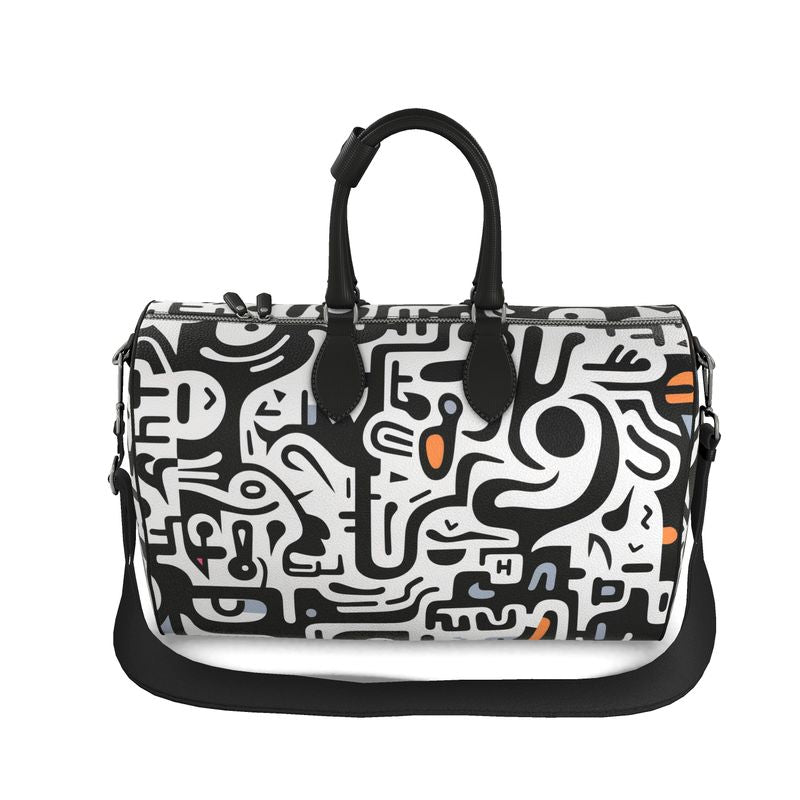 Lizkela Cubism Inspired Print Duffle Bag