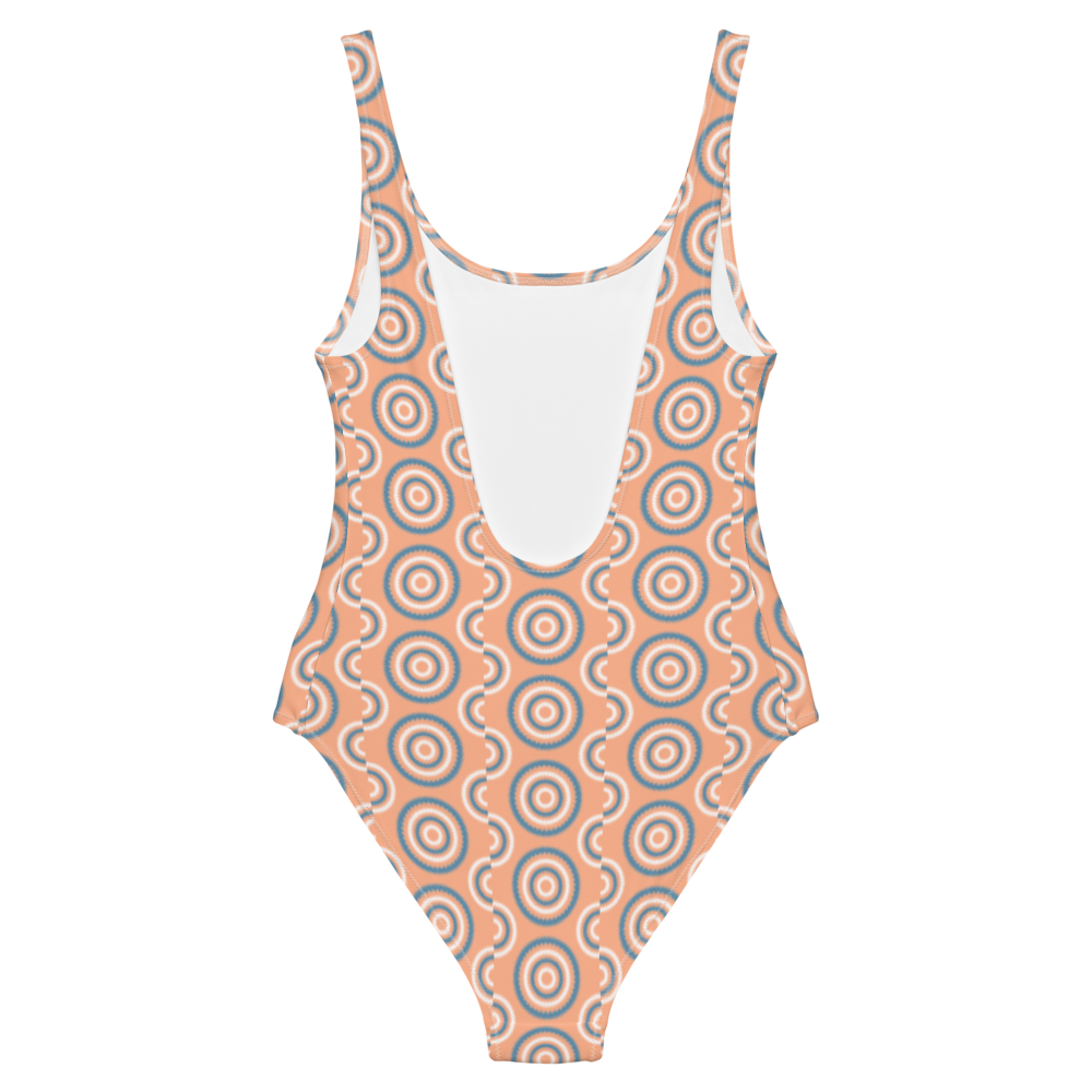 Misty-Peach One Piece Swimsuit