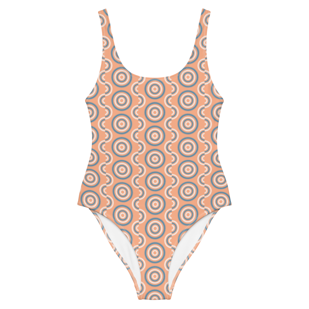 Misty-Peach One Piece Swimsuit