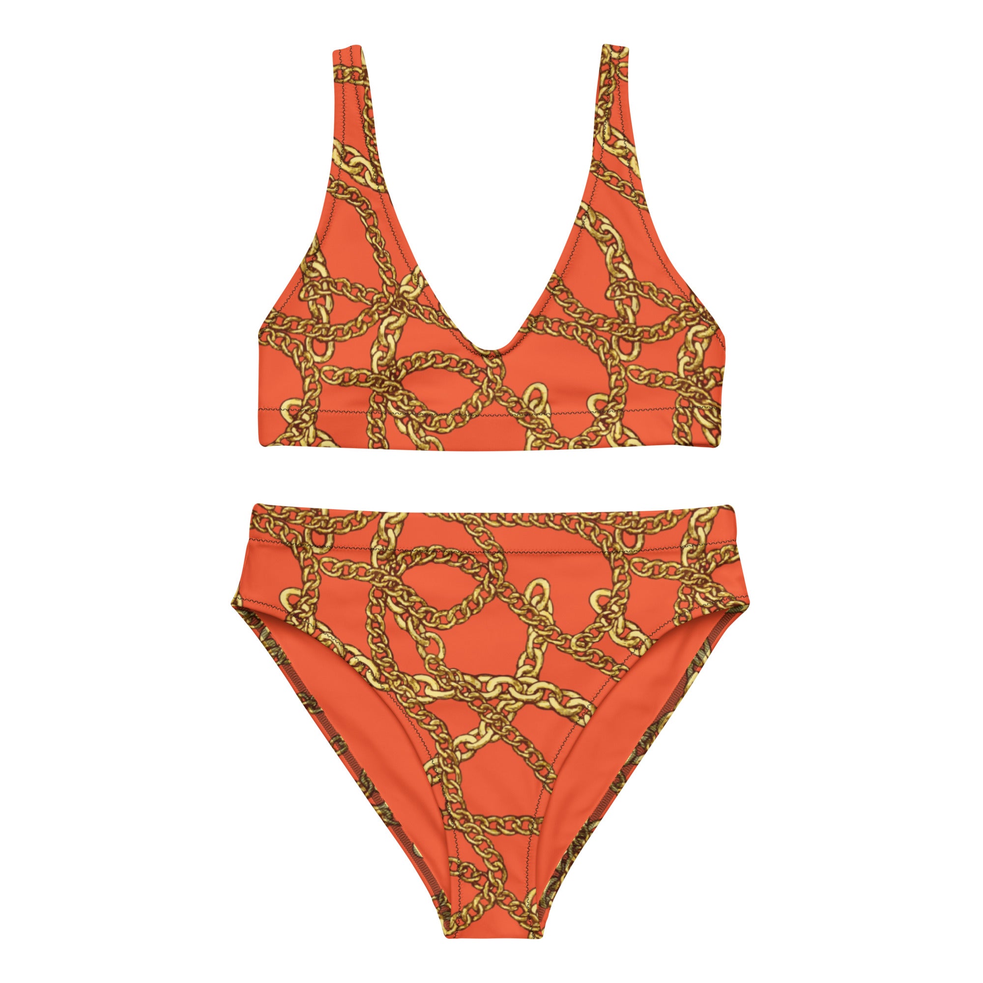 Aicha - Wild Orange (Two Piece Bikini)
