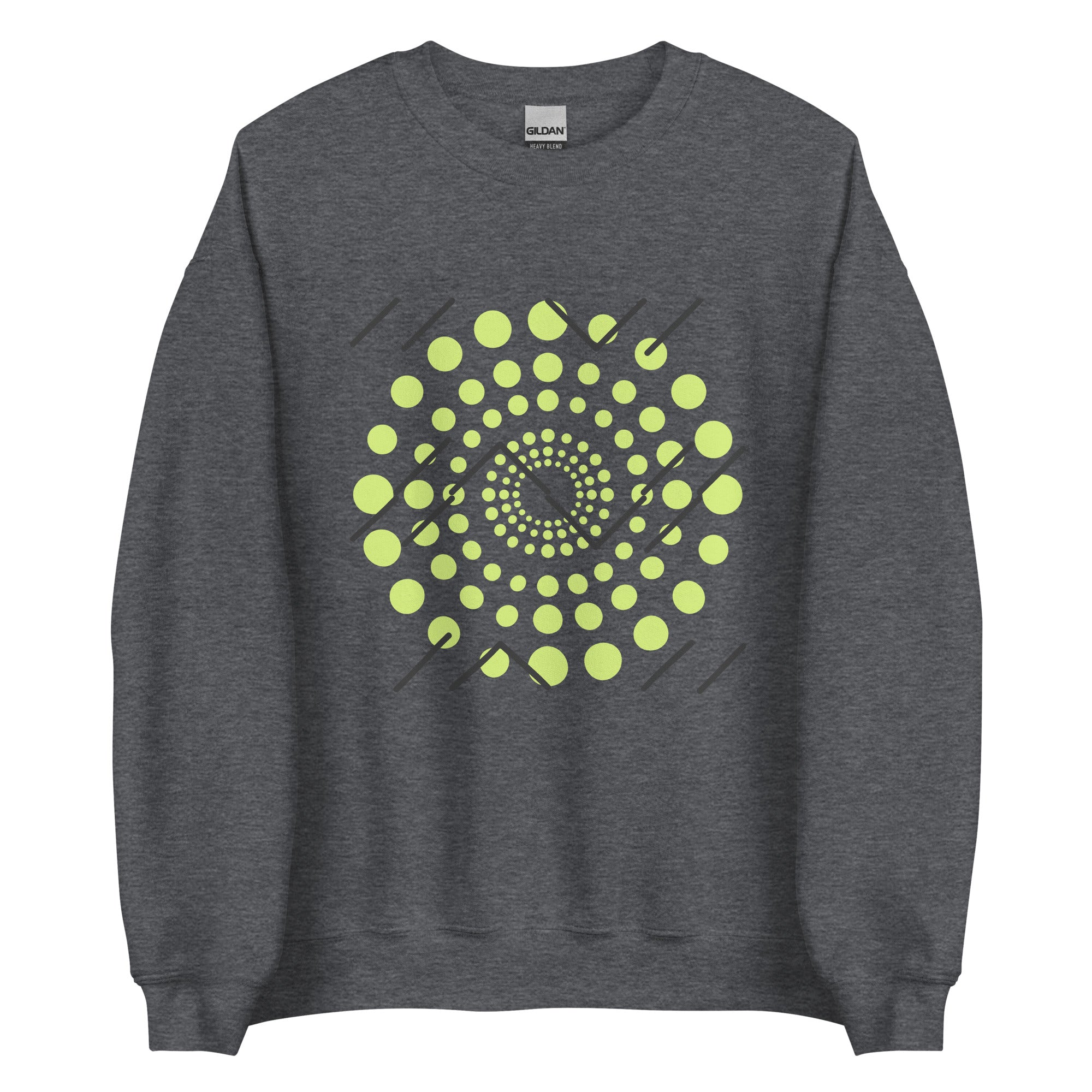 Lime Pattern Crew Neck Sweatshirt